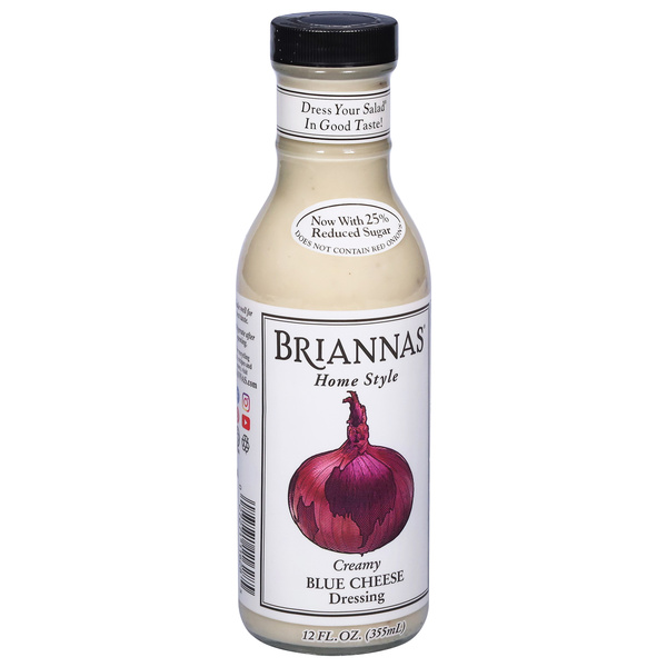 briannas dressing Raspberry Poppy Seed - 12 OZ Briannas Home Style True Blue Cheese Dressing is an unparalleled creamy dressing with an incredibly distinctive taste thats rich and exquisite Briannas Poppy Seed Dressing |