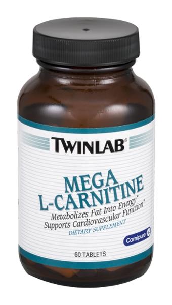 Twinlab Mega L-Carnitine Dietary Supplement Tablets