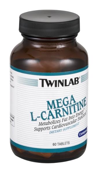 Twinlab Mega L-Carnitine Dietary Supplement Tablets