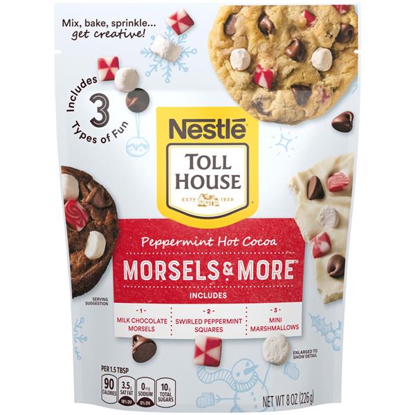 Nestle Toll House Peppermint Hot Cocoa Morsels & More with Milk