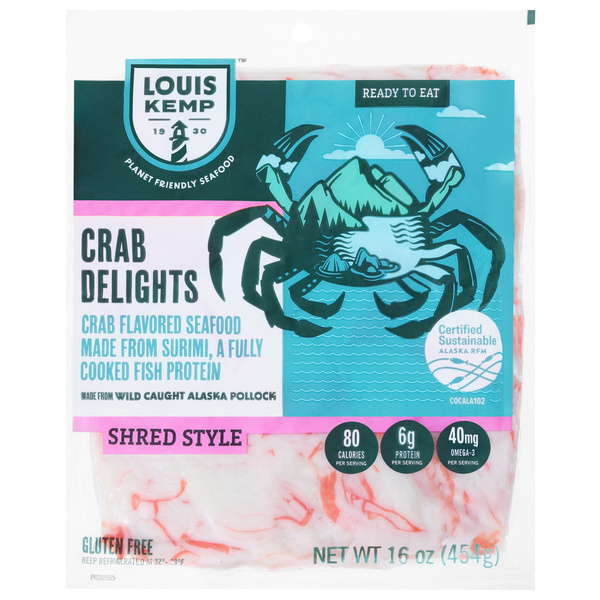 Louis Kemp Crab Delights, Shred Style, Ready to Eat | Hy-Vee