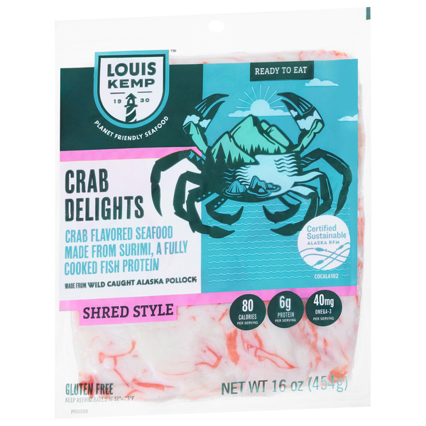 Louis Kemp Crab Delights, Shred Style, Ready to Eat | Hy-Vee