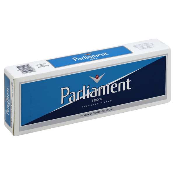 Parliament Cigarettes, 100's Recessed Filter, Round Corner Box