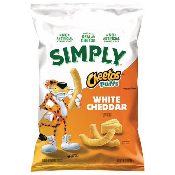 Simply Cheetos Puffs White Cheddar | Hy-Vee Aisles Online Grocery
