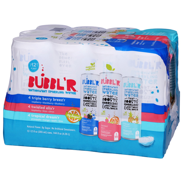 Bubbl'r Antioxidant Sparkling Water Variety Pack 12 Pack | Hy-Vee