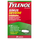 Tylenol Sinus Severe Daytime Caplets, 24 Count