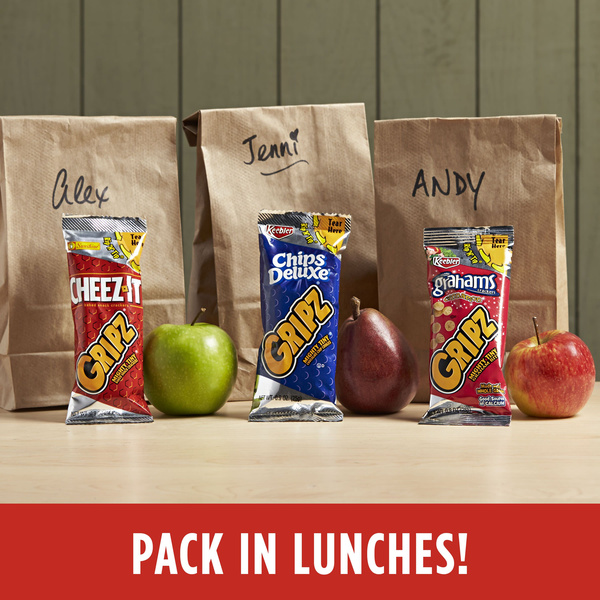 Keebler Gripz Chips Deluxe/Cheez-It/Grahams Snack Variety Pack, 14