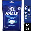 Halls Menthol Cough Suppresant/Oral Anesthetic Drops Mentho-Lyptus