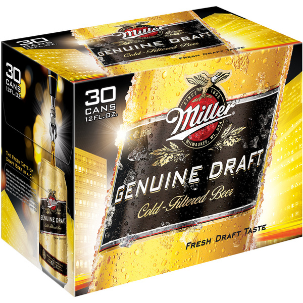 Miller Genuine Draft 30缶パック Miller Genuine Draft Beer 30 Pack | Hy-Vee Aisles Online Grocery