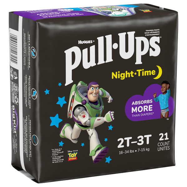 Huggies Pull-Ups Night-Time Boys Training Pants, 2T-3T, image courtesy of Hy-Vee