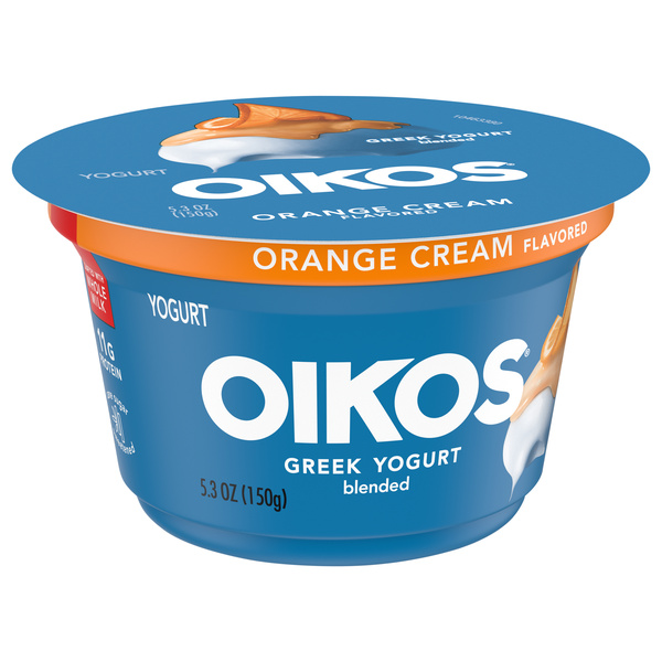 Dannon Oikos Single Serve Greek Yogurt Orange Cream Traditional