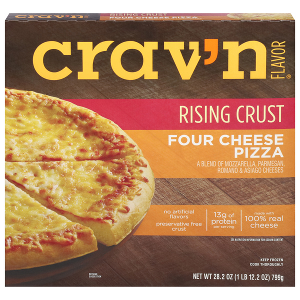 Crav'n Flavor Four Cheese Rising Crust Pizza | Hy-Vee Aisles
