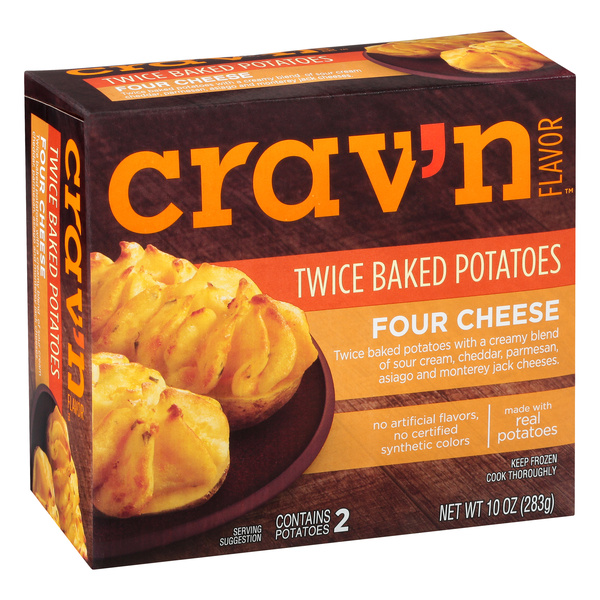 Crav'n Flavor Twice Baked Potatoes, Four Cheese 2 Count | Hy-Vee