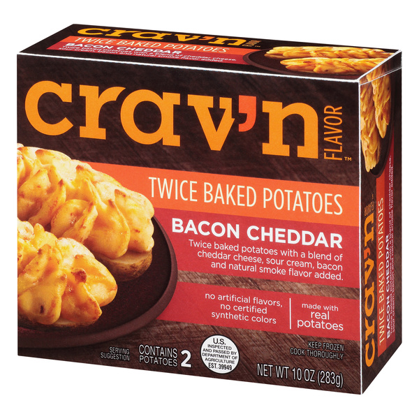 Crav'n Flavor Twice Baked Potatoes, Bacon Cheddar 2 Count | Hy-Vee