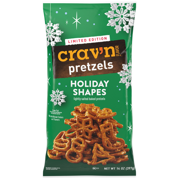 Crav'n Flavor Pretzels Holiday Shapes | Hy-Vee Aisles Online