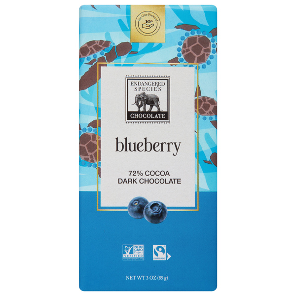 Endangered Species Chocolate Natural Dark Chocolate With
