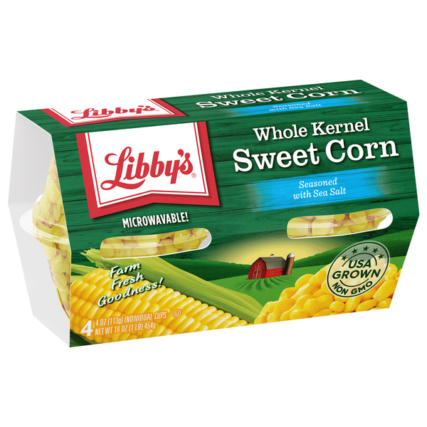 Libby's Microwavable Whole Kernel Sweet Corn Lightly Seasoned with