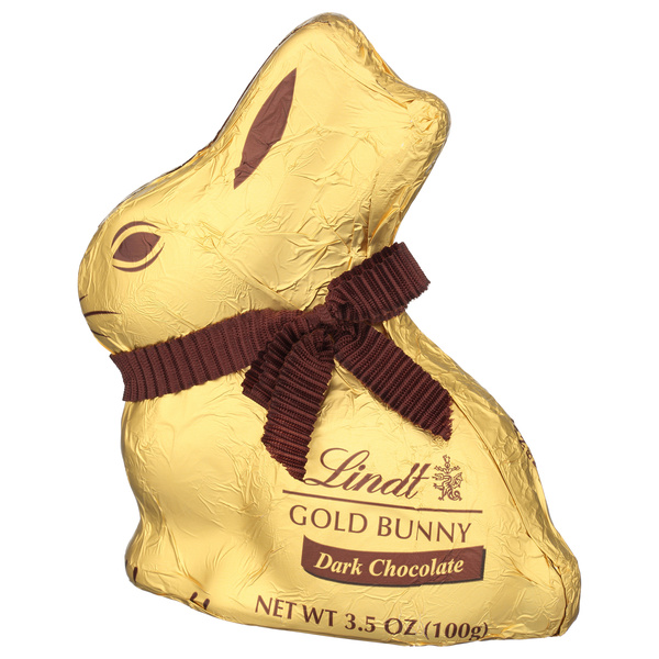 Lindt GOLD BUNNY Dark Chocolate Candy, 3.5 oz. | Hy-Vee Aisles