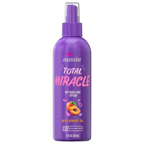 Aussie Total Miracle Hair Detangling Spray with Apricot Oil for