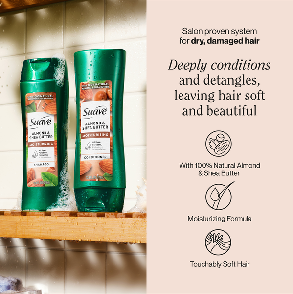 Suave Almond and Shea Butter Moisturizing Conditioner, 12.6 fl oz | Hy ...