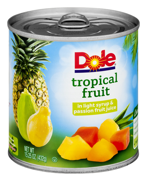 Dole Tropical Fruit In Light Syrup & Passion Fruit Juice | Hy-Vee
