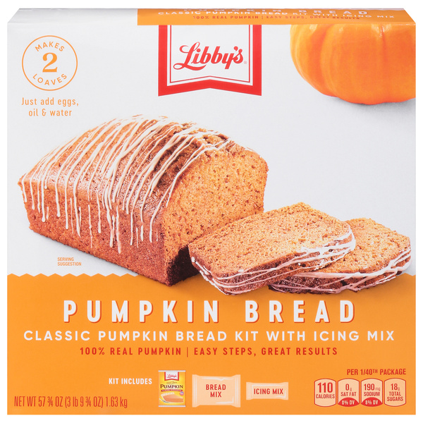 Libby's Pumpkin Bread Kit 57.75 oz, image courtesy of Hy-Vee