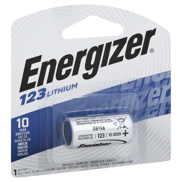 Energizer 123 Lithium Batteries (1 Pack), 3V Photo Batteries | Hy