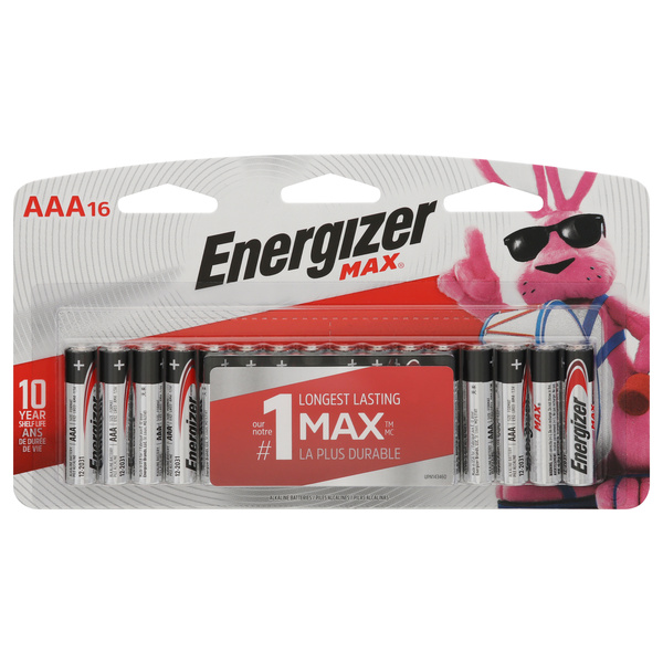 Energizer MAX Alkaline AAA Batteries, 16 Pack | Hy-Vee Aisles