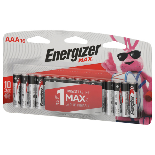Energizer MAX Alkaline AAA Batteries, 16 Pack | Hy-Vee Aisles