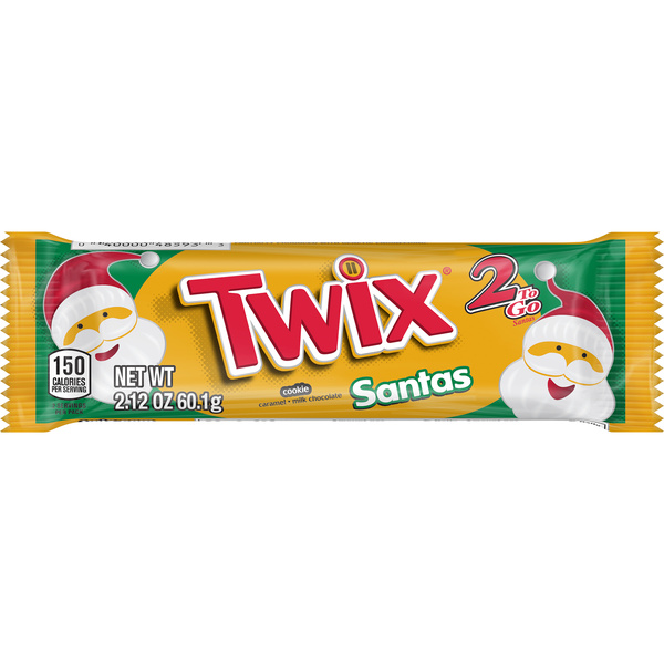 Twix Caramel Christmas Santa 2 To Go 2.12 Ounce | Hy-Vee Aisles