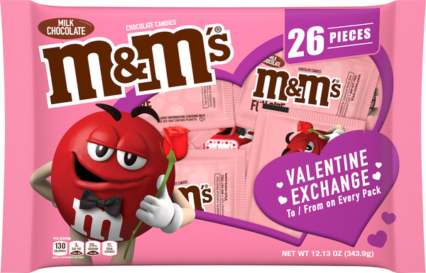 M&M's Valentine's Day Fun Size Milk Chocolate Candy, 12.13 oz | Hy