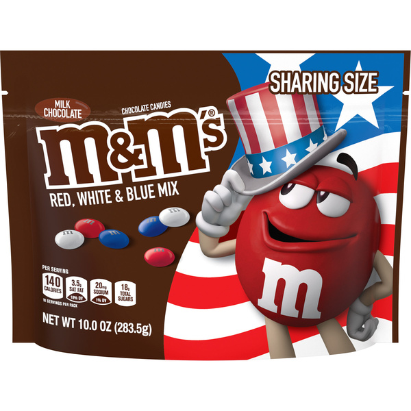 M&M's M&M's Milk Chocolate Red White & Blue Summer Candy | Hy-Vee