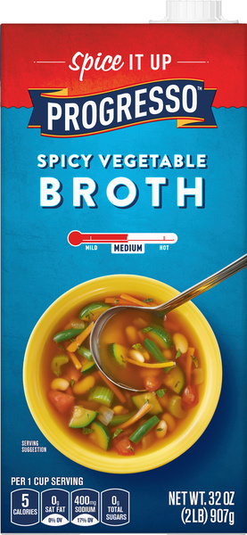 Progresso Spicy Vegetable Broth 32 oz | Hy-Vee Aisles Online