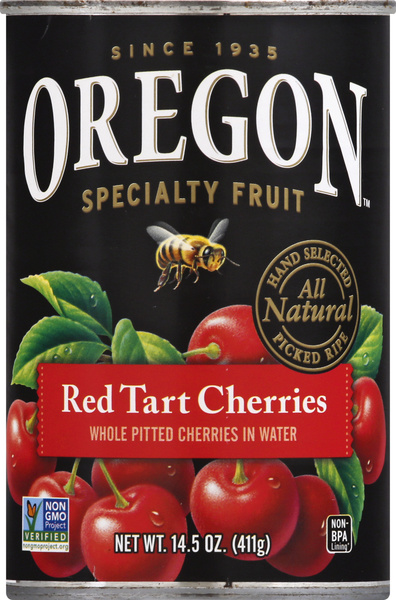 Oregon Fruit Co. No Sugar Added Red Tart Cherries 14.5 oz | Hy-Vee