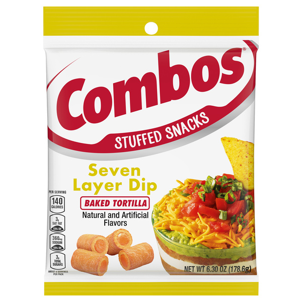 Combos Stuffed Snacks, Baked 7 Layer Dip Tortilla | Hy-Vee Aisles