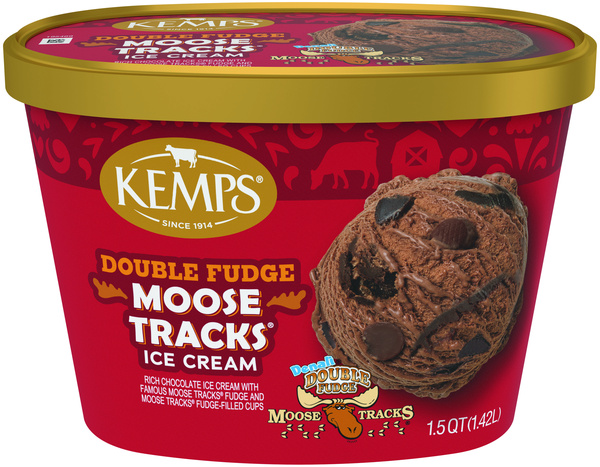 Kemps Double Fudge Moose Tracks Ice Cream | Hy-Vee Aisles Online