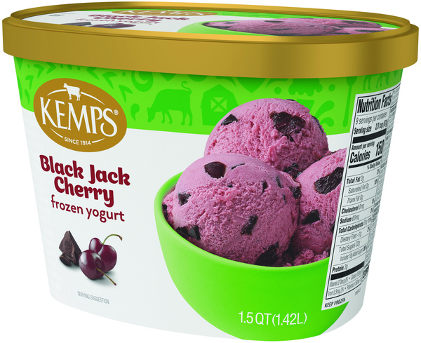 Kemps Low Fat Black Jack Cherry Frozen Yogurt | Hy-Vee Aisles