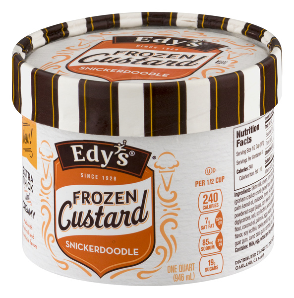 Edy's Snickerdoodle Frozen Custard | Hy-Vee Aisles Online Grocery