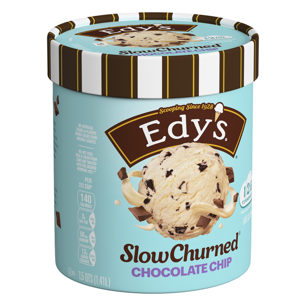 Edy's Slow Churned Chocolate Chip Light Ice Cream | Hy-Vee Aisles