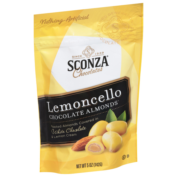 Sconza Chocolates Lemoncello Chocolate Almonds | Hy-Vee Aisles