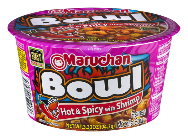 Maruchan Hot & Spicy Shrimp Flavor Ramen Noodle Soup 3.32 oz | Hy