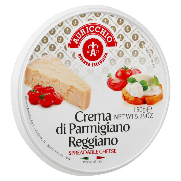 Auricchio Crema di Parmigiano Reggiano Spreadable Cheese 5.29 oz, image courtesy of Hy-Vee