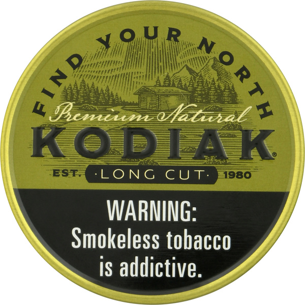 kodiak wintergreen chewing tobacco Kodiak Moist Snuff, Premium Natural, Long Cut