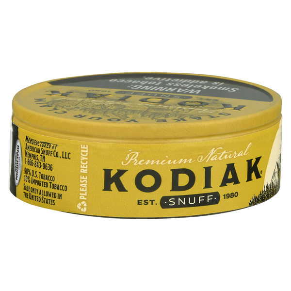Kodiak Premium Natural Moist Snuff 1.2 oz | Hy-Vee Aisles Online