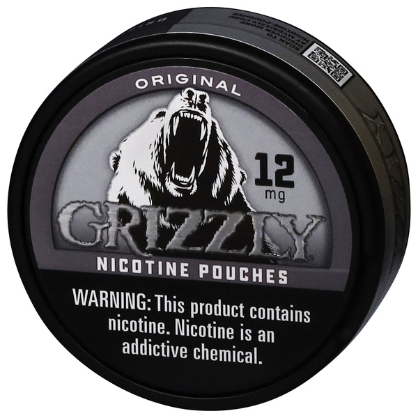 Grizzly Original 15 Mg Nicotine Pouches, 20Ct