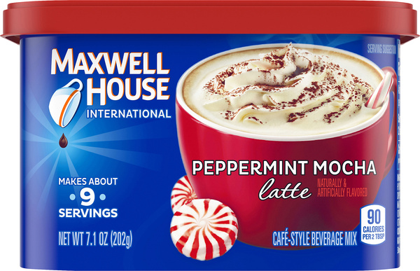 Maxwell House International Peppermint Mocha Latte Cafe Style