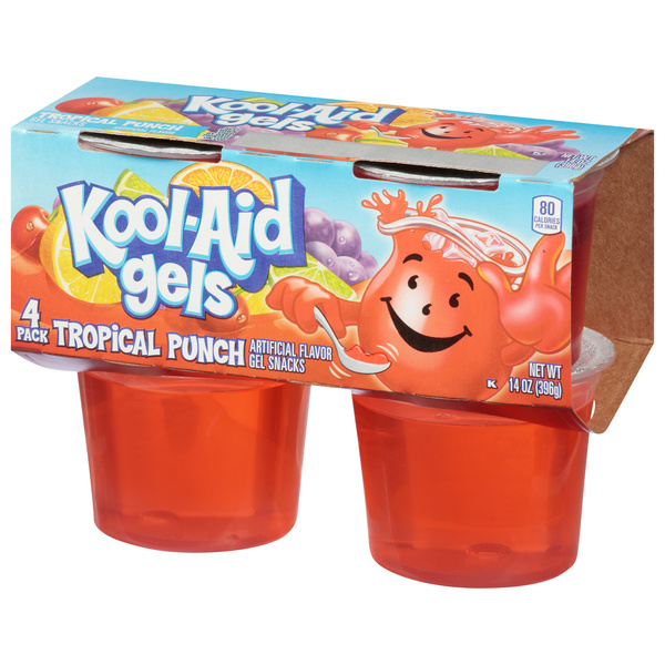 Kool-Aid Gels Tropical Punch Gel Snacks 4Ct | Hy-Vee Aisles Online