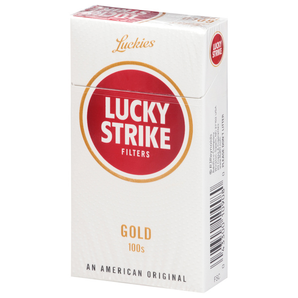 buy lucky strike cigarettes Filters Gold 100s 1 ea Lucky Strike Activate Green Cigarettes