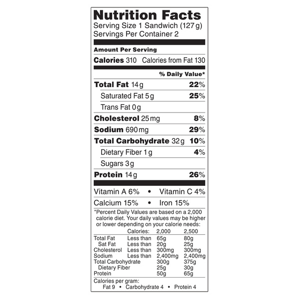 Hot Pockets High Protein Italian Style Sub Frozen Sandwiches 2Ct