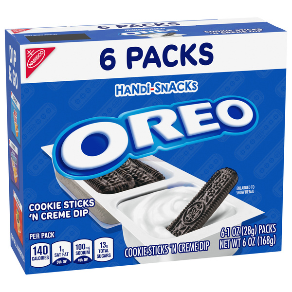 Nabisco Handi-Snacks Oreo Cookie Sticks 'n Creme Dip 6-1 oz Packs